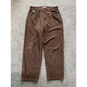 Empyre Y2K Corduroy Relax Baggy Pants Skater Grunge Brown Women’s Size 12x30